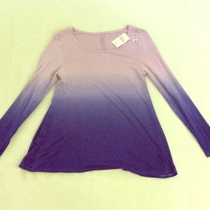 Girls purple ombré top